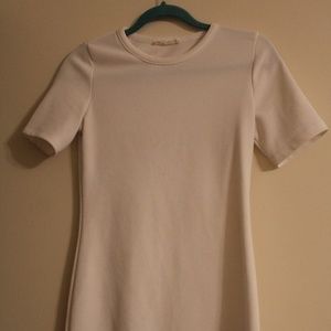 White ribbed Elodie dress